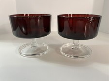 Pair arcoroc cristal for sale  Sugar Grove