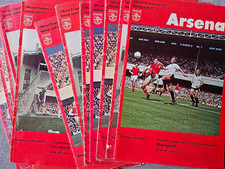 Arsenal home programmes for sale  WHYTELEAFE