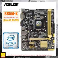 Kit de placa-mãe ASUS-B85M-K/SIB85M-K com placa Intel B85 Gigabit LAND USADO, usado comprar usado  Enviando para Brazil