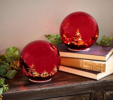 Illuminated red spheres for sale  Canton