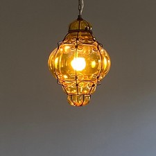 Suspension lustre verre d'occasion  France
