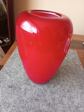 Vase rot glasvase gebraucht kaufen  Düsseldorf