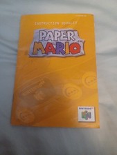Paper Mario N64 manual/instrução somente livreto comprar usado  Enviando para Brazil