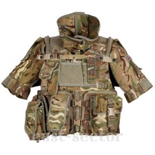 Colete original do exército britânico com bolsas conjunto de capa militar Osprey MTP multicâmera, usado comprar usado  Enviando para Brazil