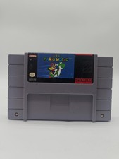 Cartucho de jogo Super Mario World Super Nintendo SNES, autêntico, testado funciona, usado comprar usado  Enviando para Brazil