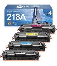 Toner 218A W2180A sem chip compatível com HP LaserJet Pro 3201dw MFP 3301cdw - Pacote com 4, usado comprar usado  Enviando para Brazil