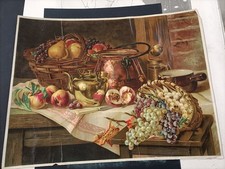chromolithographie nature morte d'occasion chromolithographie nature morte d'occasion Bardos