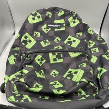 Mochila escolar Minecraft Creeper bolsa livro 17" masculina verde e preta comprar usado  Enviando para Brazil