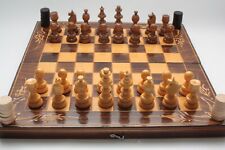 Scacchiera legno completa usato  Italia