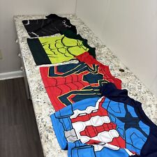 Camisetas infantis 4 peças Pantera Negra, Homem-Aranha, Capitão América e Hulk tamanho 7 comprar usado  Enviando para Brazil