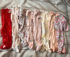 Lote de pijama para bebê menina 3 meses 0-3 meses com zíper nos pés algodão peça única comprar usado  Enviando para Brazil