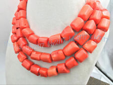 Usado, Colar de contas de pedra preciosa forma livre irregular coral laranja natural 12-14 mm 14-48"" comprar usado  Enviando para Brazil