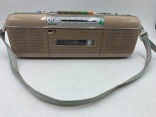 Gravador cassete rádio estéreo vintage anos 80 bege SHARP QT-50 (L) AM/PM comprar usado  Enviando para Brazil