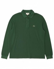 Usado, Camisa polo masculina manga longa ajuste clássico LACOSTE tamanho 5 grande algodão verde AS05 comprar usado Usado, Camisa polo masculina manga longa ajuste clássico LACOSTE tamanho 5 grande algodão verde AS05 comprar usado  Enviando para Brazil
