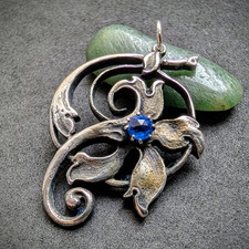 Jugendstil anhänger 800 gebraucht kaufen  München