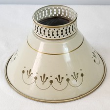 Abajur de mesa toile mesa metal furacão sombra marfim ouro swag clipe 4,5"H comprar usado  Enviando para Brazil