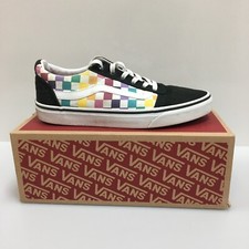 Tênis Vans Old Skool Shoes 9.5 Feminino Lona Preta Xadrez Baixo com Cadarço 500714, usado comprar usado  Enviando para Brazil