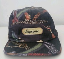SS14 Supreme Remington Camp Cap Nero Cappello Vintage 2014 Armi comprar usado SS14 Supreme Remington Camp Cap Nero Cappello Vintage 2014 Armi comprar usado  Enviando para Brazil