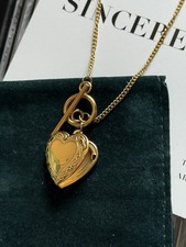 Vintage gold heart for sale  LONDON