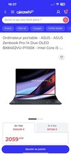 Assis zenbook pro d'occasion  Contres