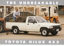 Folheto 1992 TOYOTA N50 HILUX 4X2 australiano 2p comprar usado  Enviando para Brazil