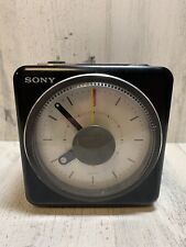 Sony ICF-A10W Negro AM/FM Radio Cubo Reloj Alarma PROBADO y Funcionando segunda mano  Embacar hacia Mexico