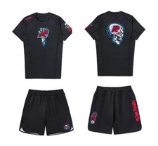 Til Death Albino and Preto Rash Guard SS & Short Bjj No Gi Jiu Jitsu Appareils comprar usado  Enviando para Brazil