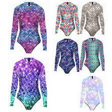 Macacão feminino mergulho collant lantejoulas brilhante unitard natação praia comprar usado  Enviando para Brazil
