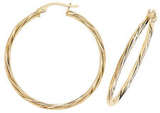 Brincos de argola torcida de ouro amarelo 9 quilates - 3 tamanhos diferentes (15 mm a 35 mm) comprar usado Brincos de argola torcida de ouro amarelo 9 quilates - 3 tamanhos diferentes (15 mm a 35 mm) comprar usado  Enviando para Brazil