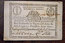 Billet Assignat italien  ANNO 7   assegnato di paoli Dieci comprar usado  Enviando para Brazil