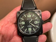 INVICTA CORDUBA MODELO 3966 AUTOMÁTICO 21 JOIAS PRETO FIBRA DE CARBO VERDE LUME RARO! comprar usado  Enviando para Brazil