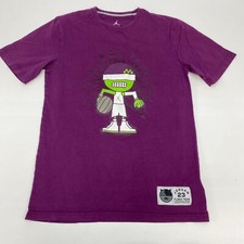 Usado, Camiseta masculina Air Jordan 23 malha atlética gola redonda roxa algodão comprar usado  Enviando para Brazil