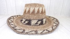 Chapéu vintage tecido à mão lã de alpaca peruano BOHO aba larga em excelente estado usado! comprar usado  Enviando para Brazil