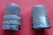 Hallmarked silver thimbles for sale  TELFORD