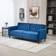 Seater velvet sofa for sale  HARROW