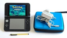 Nintendo 3DS XL Azul Pokemon Fogo Esmeralda Vermelho Mario Carregador Stylus Estojo PAL comprar usado  Enviando para Brazil