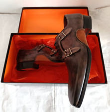 Sapatos sociais masculinos Magnanni cinza alça dupla monge couro tamanho UE41 EUA 8 NOVO SEM ETIQUETAS/B, usado comprar usado  Enviando para Brazil