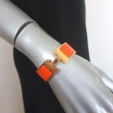 Usado, Pulseira Hermes Clic Clac H PM laranja esmalte e ouro comprar usado  Enviando para Brazil