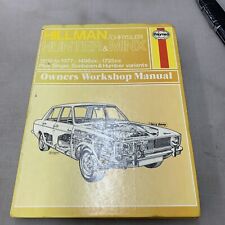 Haynes 033 hillman for sale  RUGBY