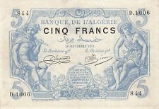 Algeria francs 1916 d'occasion  France