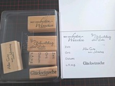 Stampin holzstempel set gebraucht kaufen  Daaden