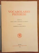 Pistoia vocabolario pistoiese usato  Firenze