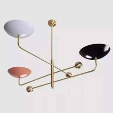 Candelabro Sputnik moderno meados do século latão bruto 3 luzes pingente curvo comprar usado  Enviando para Brazil