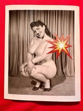 Vintage lata 50. Busty Kathy Garnitury PIN UP Risque Nude Oryginalne zdjęcie dziewczyny B&W #99 na sprzedaż  Wysyłka do Poland