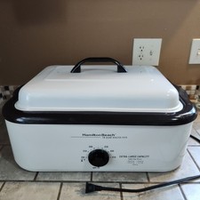 Horno tostador HAMILTON BEACH 18 QT. Horno de mesa de capacidad extra grande, blanco segunda mano  Embacar hacia Mexico