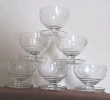 crystal dessert dishes for sale  SWANSEA