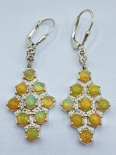 Lindos brincos vintage de prata esterlina e opala etheópica com alavanca traseira  comprar usado  Enviando para Brazil
