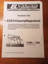 Prospekt eder klauenpflegestan gebraucht kaufen  Spraitbach