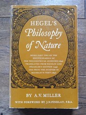 Hegel philosophy nature for sale  CHIPPENHAM