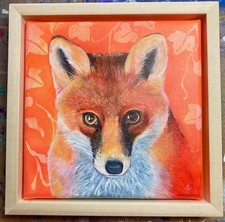 Fox original painting for sale  MALVERN
